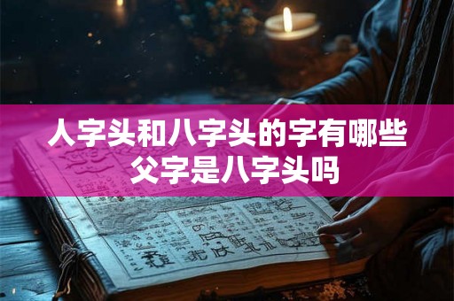 人字头和八字头的字有哪些  父字是八字头吗