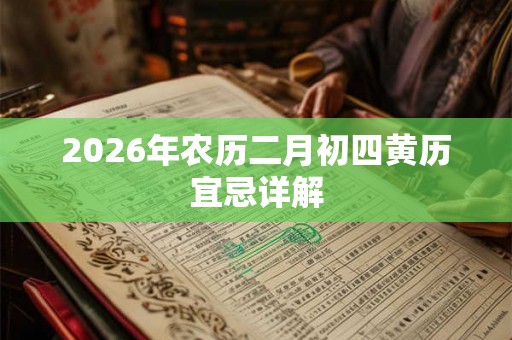 2026年农历二月初四黄历宜忌详解