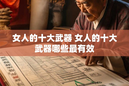 女人的十大武器 女人的十大武器哪些最有效 女人的十大武器 女人的十大武器哪些最有效