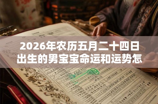 2026年农历五月二十四日出生的男宝宝命运和运势怎么样
