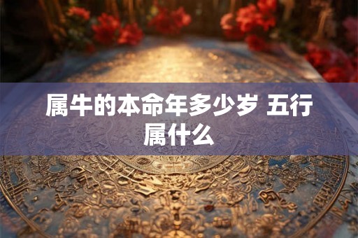 属牛的本命年多少岁 五行属什么 属牛的本命年多少岁 五行属什么