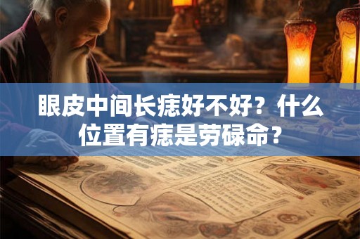 眼皮中间长痣好不好？什么位置有痣是劳碌命？