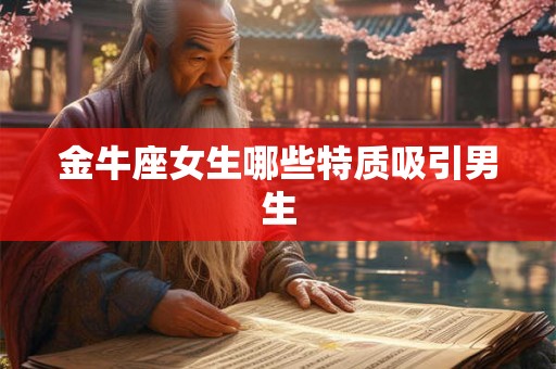 金牛座女生哪些特质吸引男生