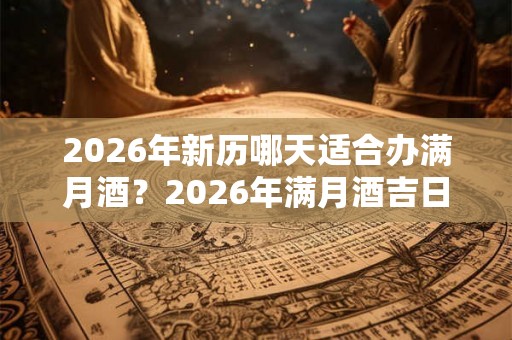 2026年新历哪天适合办满月酒？2026年满月酒吉日