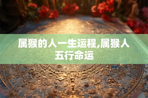 属猴的人一生运程,属猴人五行命运
