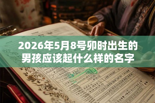 2026年5月8号卯时出生的男孩应该起什么样的名字