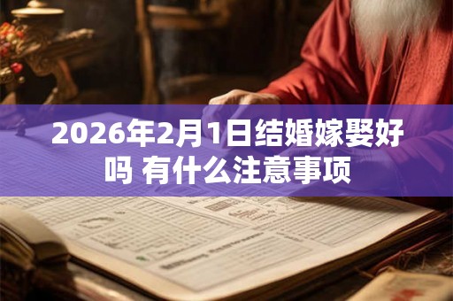 2026年2月1日结婚嫁娶好吗 有什么注意事项