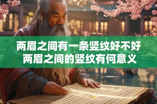 两眉之间有一条竖纹好不好 两眉之间的竖纹有何意义