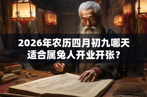 2026年农历四月初九哪天适合属兔人开业开张？