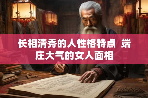 长相清秀的人性格特点  端庄大气的女人面相