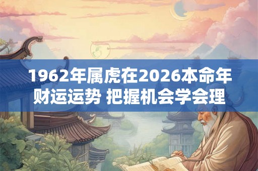 1962年属虎在2026本命年财运运势 把握机会学会理财