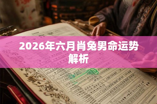 2026年六月肖兔男命运势解析 2026年六月肖兔男命运势解析