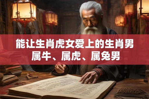 能让生肖虎女爱上的生肖男 属牛、属虎、属兔男