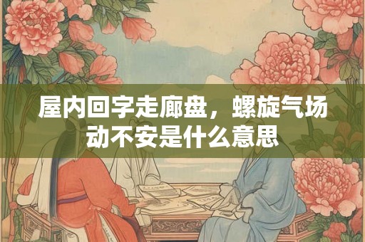 屋内回字走廊盘，螺旋气场动不安是什么意思