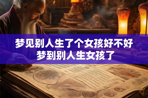 梦见别人生了个女孩好不好 梦到别人生女孩了