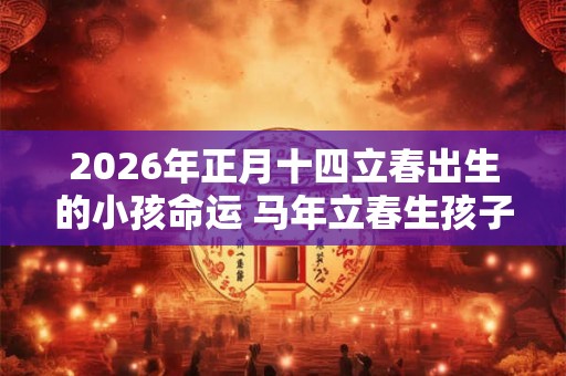2026年正月十四立春出生的小孩命运 马年立春生孩子吉利吗