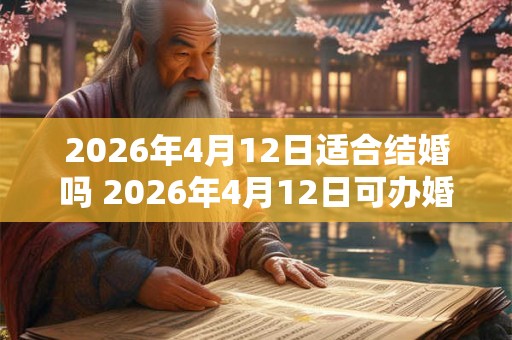 2026年4月12日适合结婚吗 2026年4月12日可办婚礼吗