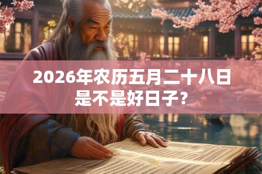 2026年农历五月二十八日是不是好日子？