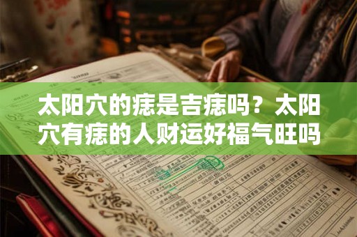 太阳穴的痣是吉痣吗？太阳穴有痣的人财运好福气旺吗？