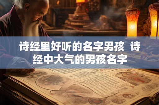 诗经里好听的名字男孩 诗经中大气的男孩名字 诗经里好听的名字男孩 诗经中大气的男孩名字
