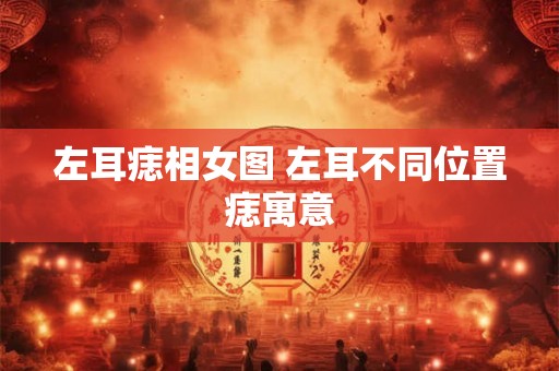 左耳痣相女图 左耳不同位置痣寓意