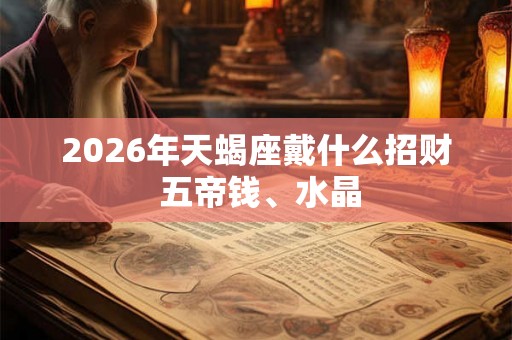 2026年天蝎座戴什么招财 五帝钱、水晶