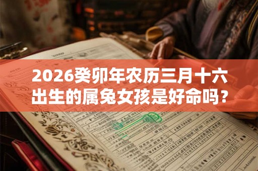 2026癸卯年农历三月十六出生的属兔女孩是好命吗？