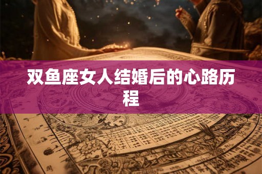 双鱼座女人结婚后的心路历程
