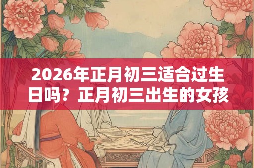 2026年正月初三适合过生日吗？正月初三出生的女孩命运