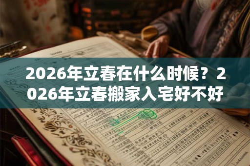 2026年立春在什么时候？2026年立春搬家入宅好不好？
