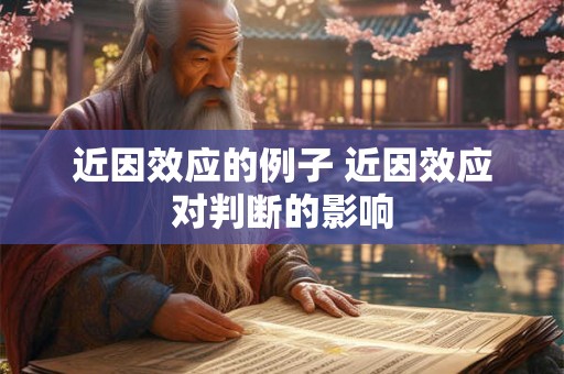 近因效应的例子 近因效应对判断的影响