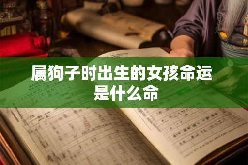 属狗子时出生的女孩命运  是什么命