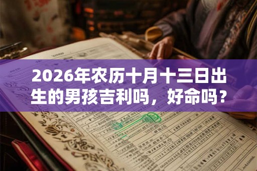 2026年农历十月十三日出生的男孩吉利吗,好命吗? 2026年农历十月十三日出生的男孩吉利吗,好命吗?