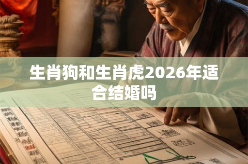 生肖狗和生肖虎2026年适合结婚吗