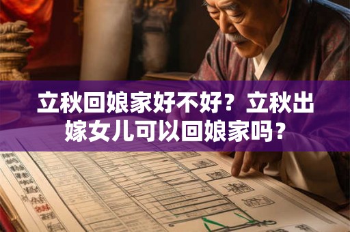 立秋回娘家好不好？立秋出嫁女儿可以回娘家吗？
