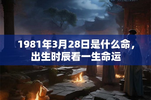 1981年3月28日是什么命，出生时辰看一生命运