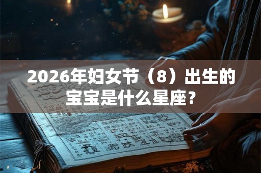 2026年妇女节（8）出生的宝宝是什么星座？