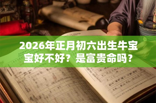 2026年正月初六出生牛宝宝好不好？是富贵命吗？