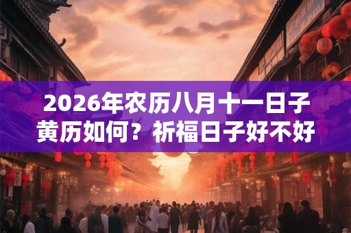 2026年农历八月十一日子黄历如何？祈福日子好不好？
