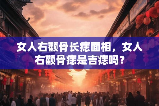 女人右颧骨长痣面相，女人右颧骨痣是吉痣吗？