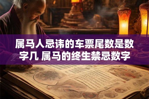属马人忌讳的车票尾数是数字几 属马的终生禁忌数字