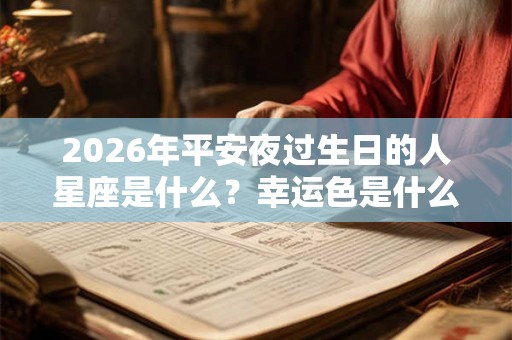 2026年平安夜过生日的人星座是什么？幸运色是什么？