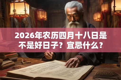 2026年农历四月十八日是不是好日子？宜忌什么？