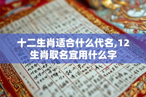 十二生肖适合什么代名,12生肖取名宜用什么字
