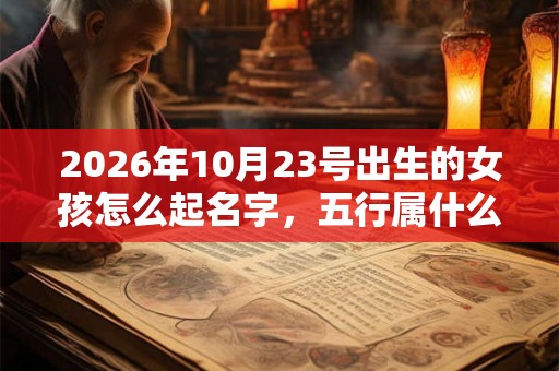 2026年10月23号出生的女孩怎么起名字，五行属什么