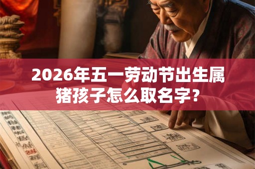 2026年五一劳动节出生属猪孩子怎么取名字? 2026年五一劳动节出生属猪孩子怎么取名字?