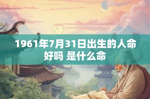 1961年7月31日出生的人命好吗 是什么命