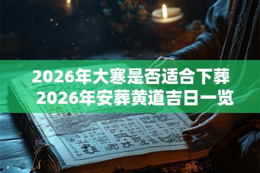 2026年大寒是否适合下葬 2026年安葬黄道吉日一览表 2026年大寒是否适合下葬 2026年安葬黄道吉日一览表