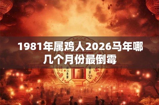 1981年属鸡人2026马年哪几个月份最倒霉