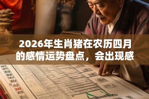 2026年生肖猪在农历四月的感情运势盘点,会出现感情问题? 2026年生肖猪在农历四月的感情运势盘点,会出现感情问题?